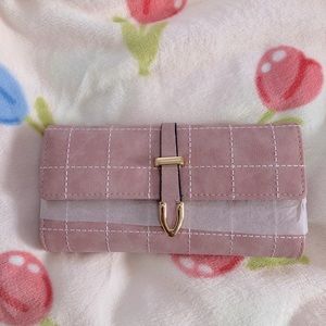 Women's Retro Large-capacity Hand Wallet, Long - Pink